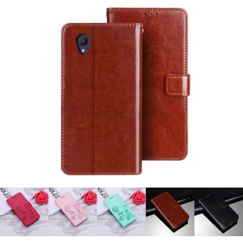 Alcatel 1 5033D Case Protection Stand Style PU Leather Flip Silicone Back Cover For Alcatel 1 5033 D Mobile Phone Wallet Capa