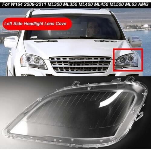 For Mercedes Benz W164 2009-11 ML-Class Car Headlight Clear Lens Cover head light lamp Lampshade Shell
