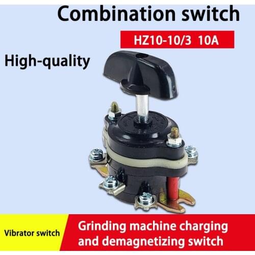 DELIXI HZ10 electric welding machine combination switch demagnetization switch 6 pins copper parts HZ10-10/3 10A 380V