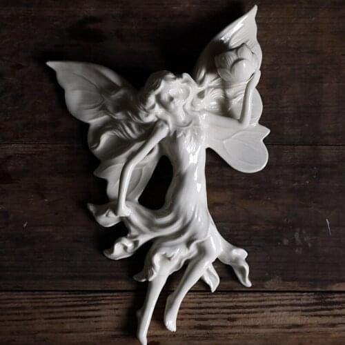 European Ceramic Retro Candlestick Elegant Wall Hanging Minimalist Candle Holder Romantic Dinner Portavelas Home Decor EB50ZT