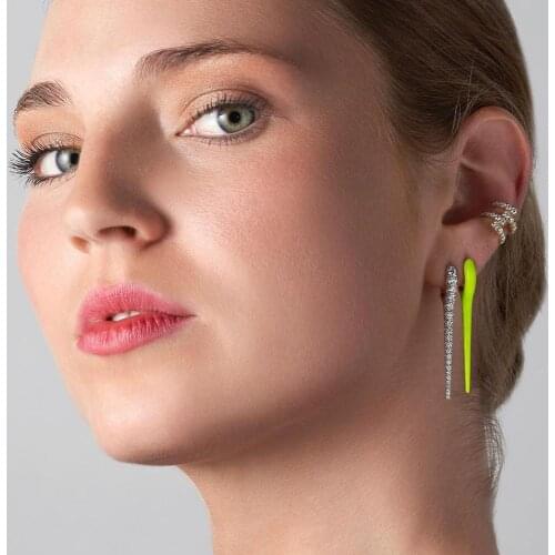 Fluorescent enamel Neon colorful fashion earring 2020 new arrived trendy women small huggie hoops
