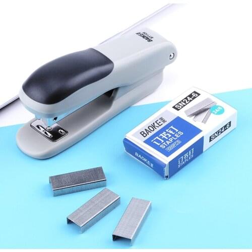 Baoke Stationery Stapler ST1109 Stapler Office Stationery Handheld Stapler Horse-riding Stapler Save Effort