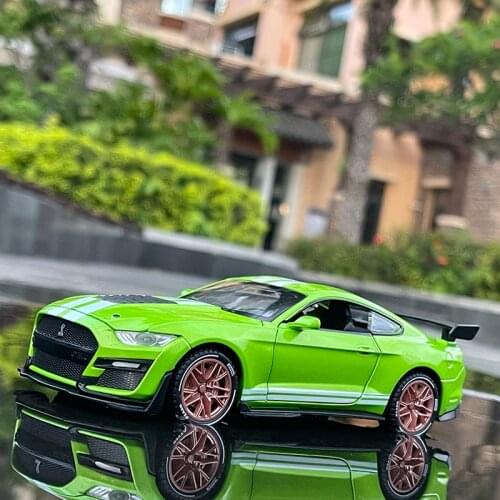 1:32 Ford Mustang Shelby GT500 Sports Car Alloy Car Model Diecasts & Toy Vehicles Car Model Simulation Collection Kids Toys Gift