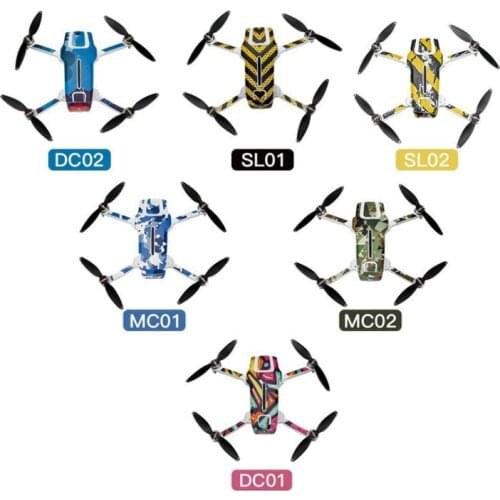 PVC Sticker for Fimi X8 Mini Camera Drone Body Battery Number Camouflage Colorful Skin for Fimi X8 SE Mini Quadcopter Accessory