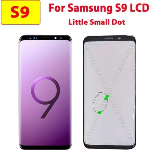 Little Small Dots Original LCD For Samsung Galaxy S9 G960F G960W LCD Display Touch Screen Digitizer With Frame And No Frame