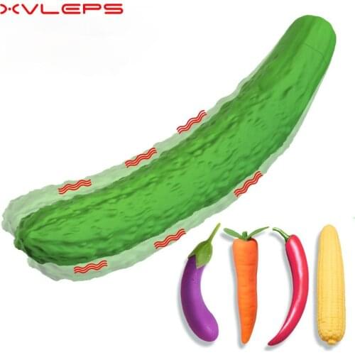 Vegetable Vibrator Sex Toy G-Spot Vagina Clitoris Chargeable Stimulator Massage Female Masturbator Anal Stimulate for Women