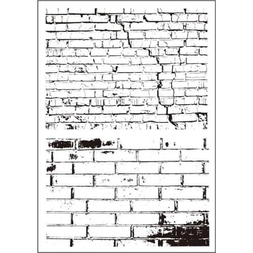 KLJUYP Brick Wall Transparent clear stamp for DIY Scrapbooking/Card Making/Kids Christmas Fun Decoration Supplies