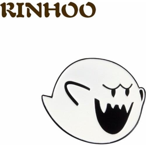 RINHOO Evil Funny Ghost Wildfire Brooch Gothic Styles Badge Coat Shirt Bag Jackets Collar Lapel Badge Brooch Halloween Jewelry