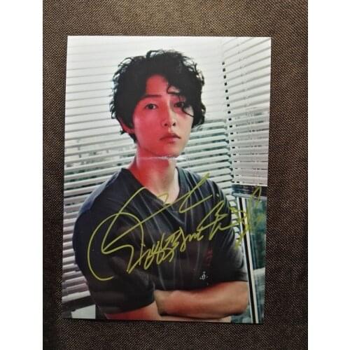 Hand signed Song Joong Ki autographed photo 5*7 inches free shipping 112018D