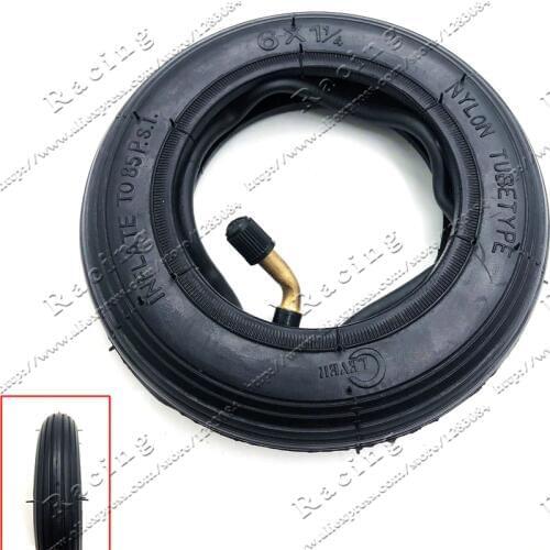 6X1 1/4 Tire with Inner Tube fits many gas electric scooters and e-Bike 6 inch For A-Folding Bike 6 X 11/4 tyre