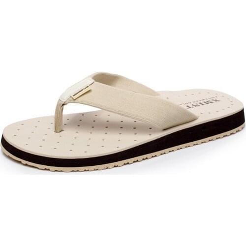 High Quality Hot Sale Big Size Flip Flops Men Summer Beach Slippers Men Brand Fashion Breathable Casual Men Slippers Black