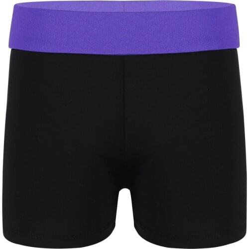 New Kids Girls Summer Shorts Wide Elastic Waistband High Waist Activewear Shorts Dance Bottoms Gymnastic Workout Ballet Costume