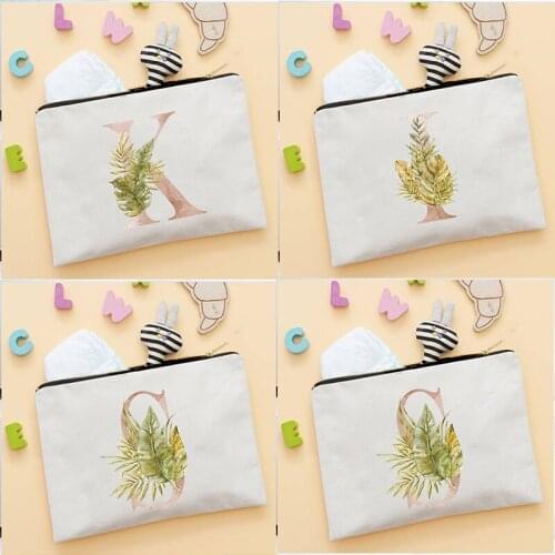 Letter Printed Tampon Storage Pouch Cute Sanitary Pad Pouches Makeup Case Lipstick Earphone Data Cables Organizer Cosmetic Bags