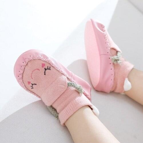 Spring summer new baby floor socks Newborn toddler boy girl socks non-slip socks cute cartoon short tube socks