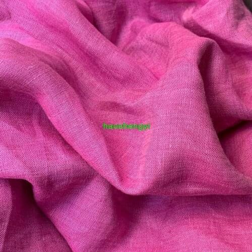 High-quality imported yarn-dyed pure linen cloth, high-end pure linen garment fabric