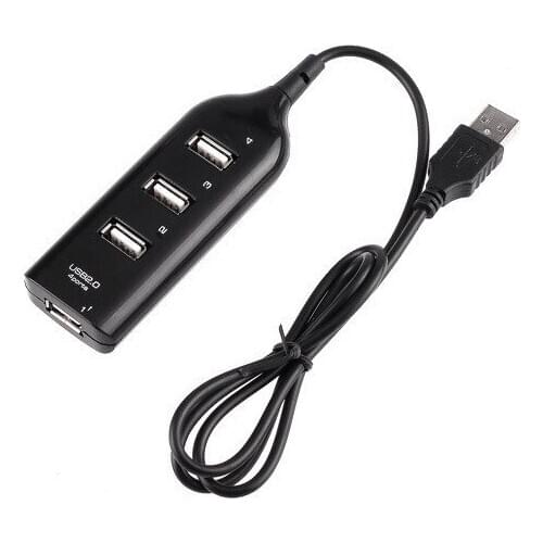 1 to 4 Ports USB Charger SYNC 480Mpbps High Speed Splitter Adapter Sharing Switch 1 lead Divid 4 for Phone PC laptop 50pcs/lot