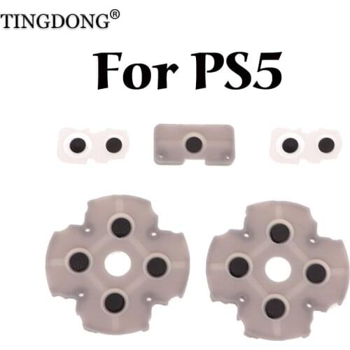 1set LR Conductive Rubber Pads For PS5 Controller Buttons Contact Rubber Conductive Silicone Rubber for playstation 5 PS5