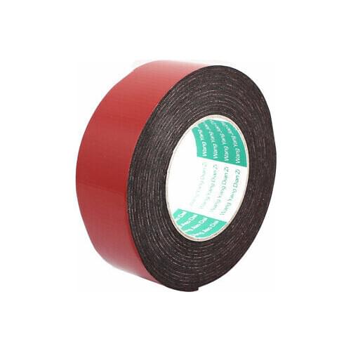 1pcs 45mm x 2mm Car Vehicle Self Adhesive Shock Resistant Foam Tape 5M Length