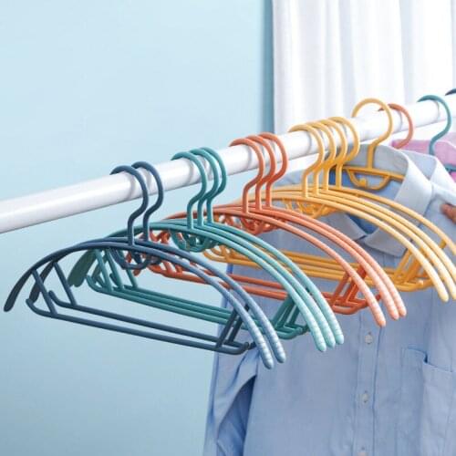 10 Pcs Colorful Clothing Rack Hangers For Clothes Organizers Storage Closet Organizer Coat Hanger Drying Rack Home Accessories
