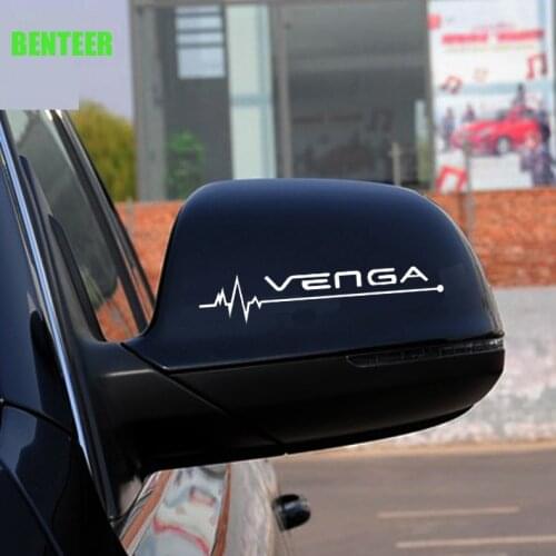 2pcs Car Rearview Mirror Sticker For Kia Venga