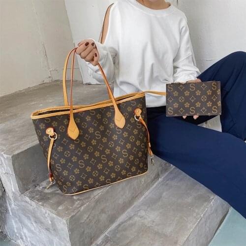 2 pieces / set of cloth bag womens designer handbag and handbag Vintage bags 2020 fashion bags womens handbag famous brand