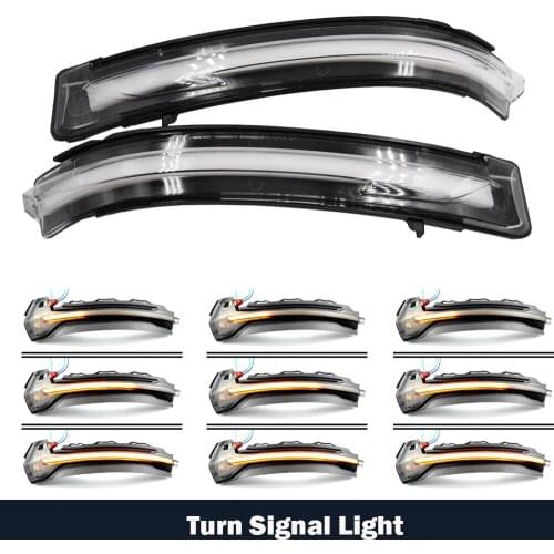 Dynamic LED Turn Signal Light Mirror Blinker Indicator For Qashqai J11 14-18 Murano Z52 Pathfinder R52Nissan X-Trail T32 14-18