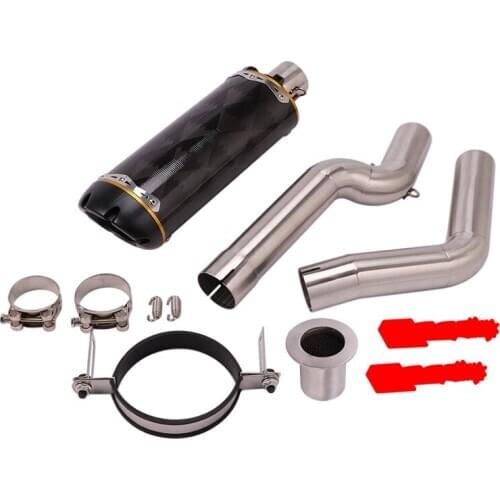 For Honda CBR600RR F5 CBR1000RR Motorcycle Exhaust Pipe Middle Pipe Slip On 51mm Muffler Removable DB Killer Escape Reserve Cat