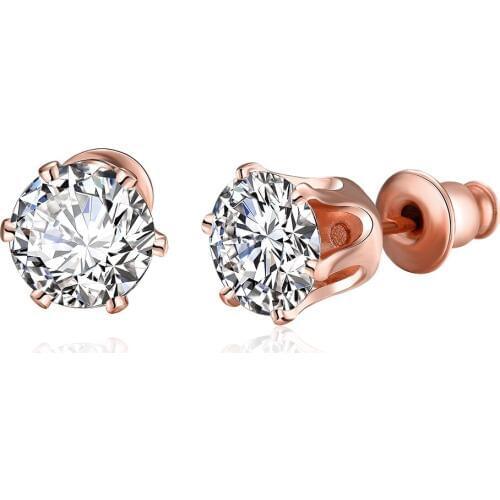 Europe and the United States hot personality creative round zircon ladies earrings green earrings