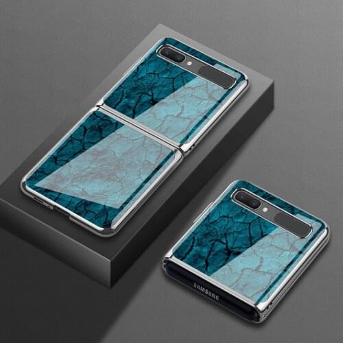 Samsung zflip mobile phone glass case womens fashion f7000 protective cover 5g electroplating f700n folding f7070 fashion man