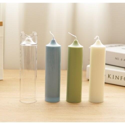 Conjoined Church Top Candle Mould Spire Cylindrical Aromatherapy Candle DIY Plastic Mold Pc Acrylic Mold Candle Making