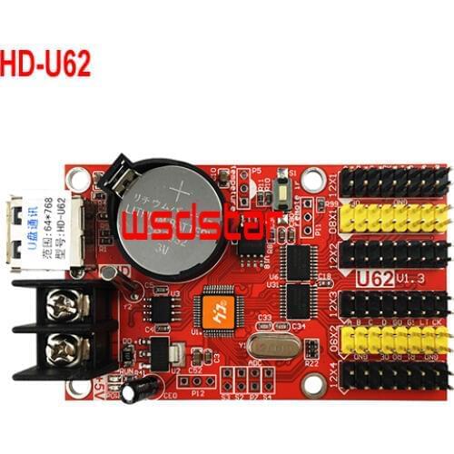 HD-U62 2*HUB08 4*HUB12 768*64 USB LED control card Single & Dual Color LED control card HD U62