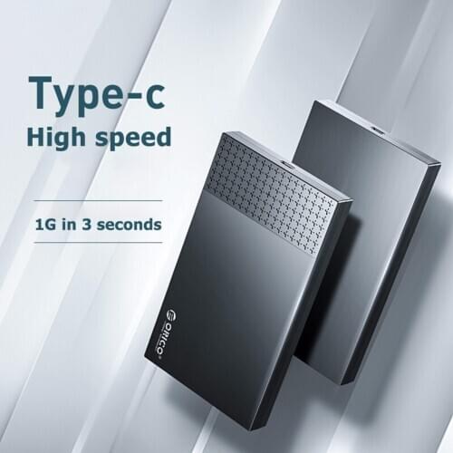 ORICO 2526C3 Type-C Hard Disk Case 2.5 inch SATA HDD SSD Mobile Enclosure USB 3.1 Mobile Enclosure Box for Laptop Notebook PC