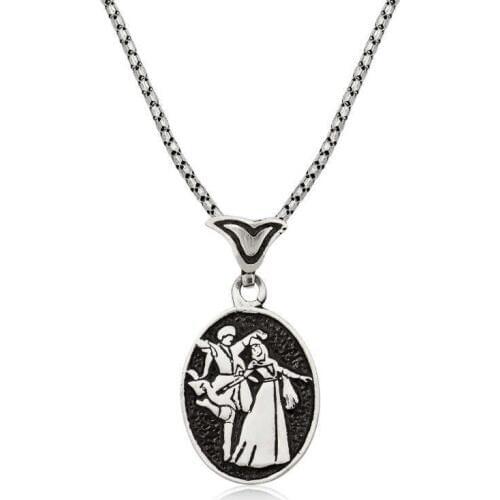 KUTAYDAN 925 Sterling Silver Circassian Men Necklace