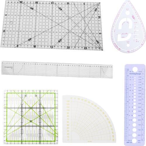 1Pc Patchwork Ruler Quilting Tools Thick Acrylic Fabric Cloth Ruler for Patchwork DIY Sewing Quilting Tools