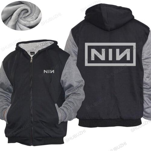 Mens thick hoody TOPS CAPTAIN NIN hoodies captain nin rock music inch funny nails nerd nine unisex hoodie women Fleece hoody