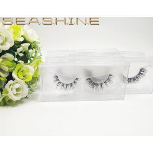 Customize the lable free!3D Mink Lashes 50 Pairs Package Makeup Eyelash Extension natural case 3D Mink lash Fedex free shipping