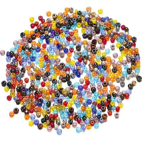Wholesale 1800pcs/Lot 2mm Charm Czech Glass Seed Beads DIY Bracelet Necklace Beads For Jewelry Making Accessories