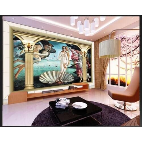 Custom 3d wallpaper 3 d European paintings TV setting wall wallpaper