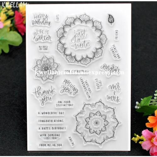 Happy Birthday Life is better Mr. and Mrs.Scrapbook DIY photo cards rubber stamp clear stamp transparent stamp 11x16cm KW7122238