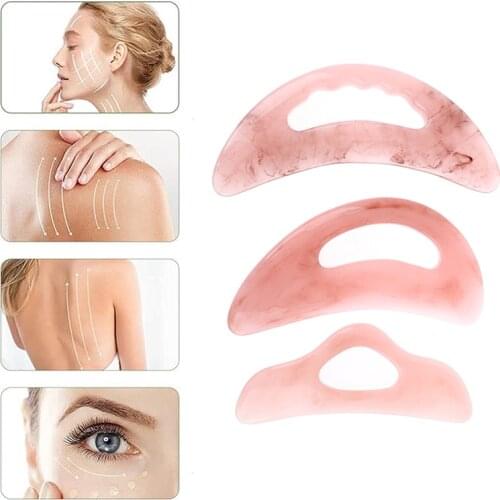 Slimming Gouache Scraper For Face Neck Skin Lifting Wrinkle Remover Beauty Body Massag Resin Gua Sha Scraper Board Massage Tool