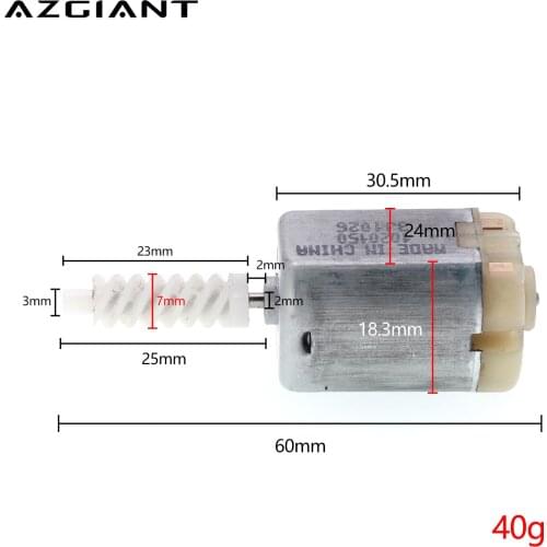 1020150 12V DC carbon brush FC280 car centre door lock motor original for johnson plastic worm gear