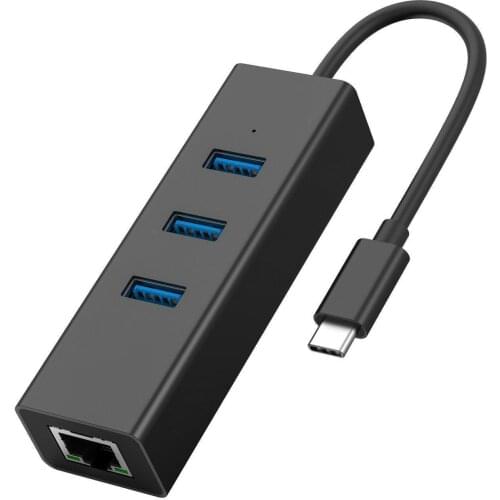 USB 3.0 Hub Type-c Network Card OTG USB Hubs Type C to Rj45 Lan Adapter Gigabit Ethernet USB Splitter for Laptop phone