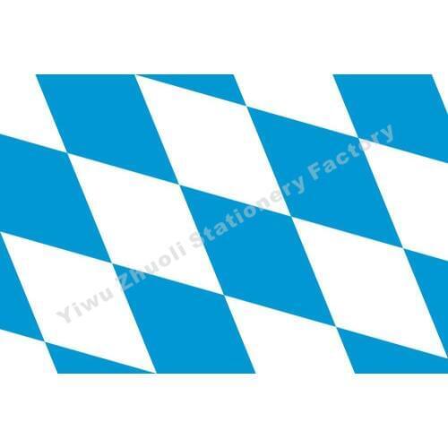 Germany Bavaria (lozengy) -A Flag 150X90cm (3x5FT) 120g 100D Polyester Double Stitched High Quality Banner Free Shipping