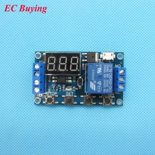 1 Channel 5V Relay Module Time Delay Relay Module Trigger OFF / ON Switch Timing Cycle 999 minutes for Arduino Relay Board Rele