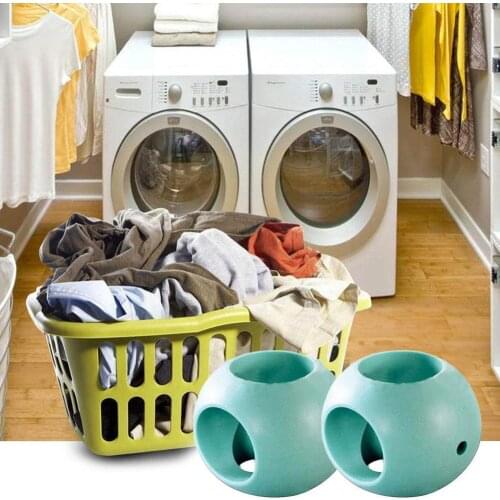 1pcs Laundry Ball Green Hard Rubber Anti Limescale Cleaning Bathroom Supplies Magnetic Accessories Machine Washing Ball Too G7K2