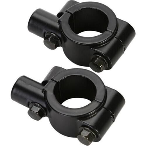 10mm 7/8" Motorcycle Rearview Handlebar Mirror Mount Holder Adapter Clamp