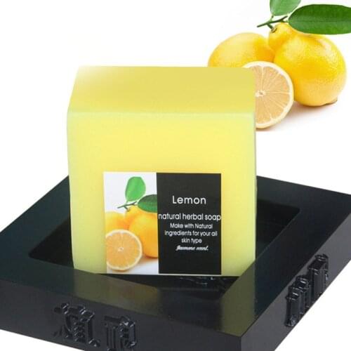 100g Handmade Lemon Soap Cleaner Removal Pores Acne Treatment Moisturizing Whitening Body Shower Tools Body Care