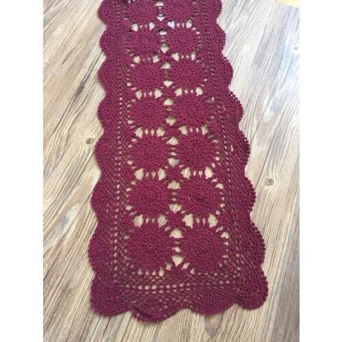 90% 2015 new arrival free shippign cotton crochet lace table runner for home decor table cover as kitchen accessories towel mat