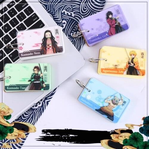 Anime Peripheral Demon Slayer Blade Acrylic Words Kayinosuke Nidou Zenzai Tanjirou Pendant Word book