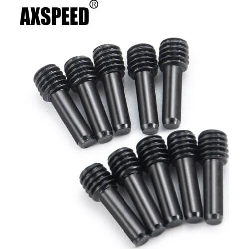 AXSPEED 10Pcs Remote Control Toys M4 12mm CNC Machine Screws for Axial SCX10 1/10 RC Crawler Car Drive Shaft Parts Accessories